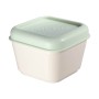 Square Lunch Box with Lid Milan Green 330 ml 12 x 10 x 7 cm Plastic (1 Unit)