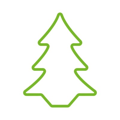 Figurine Décorative EDM 72128 Flexiled Vert Sapin 45 x 3 x 62 cm