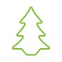 Figurine Décorative EDM 72128 Flexiled Vert Sapin 45 x 3 x 62 cm