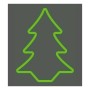 Figurine Décorative EDM 72128 Flexiled Vert Sapin 45 x 3 x 62 cm