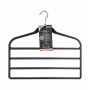 Multiple Trouser Hanger 5five Simply Smart Black Nylon ABS 44,8 x 41,5 cm Trousers