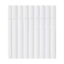 Canisse Nortene Plasticane Ovale 1 x 3 m Blanc PVC