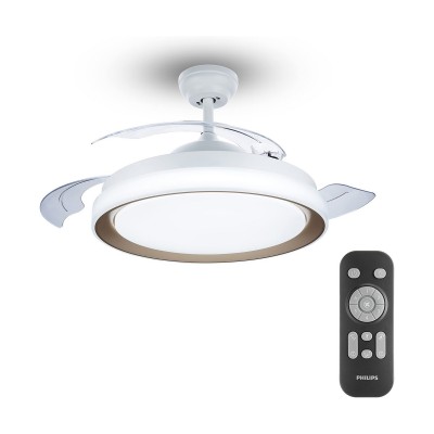 Ventilateur de Plafond avec Lumière Philips Atlas Doré 35 W 28 W 4500 Lm (2700 K)