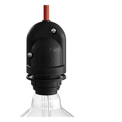 Lamp holder Black E27