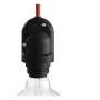 Lamp holder Black E27