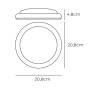 LED Wall Light EDM 32406 White Aluminium Plastic F 18 W 120 W 1820 Lm E27 Circular (4000 K)