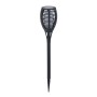 Borne de jardin solaire Progarden Noir polypropylène Ø 10 x 58 cm Solaire Effet flamme