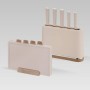 Ensemble de couteaux de cuisine et support Feel Maestro MR-1412-BEIGE