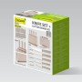 Ensemble de couteaux de cuisine et support Feel Maestro MR-1412-BEIGE