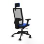 Office Chair with Headrest Piqueras y Crespo 2D066N2 Blue