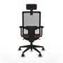 Office Chair with Headrest Piqueras y Crespo 2D066N2 White Brown