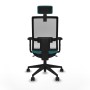 Office Chair with Headrest Piqueras y Crespo 2D066N2 Turquoise