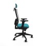 Office Chair with Headrest Piqueras y Crespo 2D066N2 Turquoise