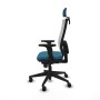 Chaise de Bureau avec Appui-tête Piqueras y Crespo 2D066N2 Blanc Vert pétrole