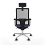 Office Chair with Headrest Piqueras y Crespo 2D086N2 Light Blue