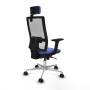 Office Chair with Headrest Piqueras y Crespo 2D086N2 Light Blue