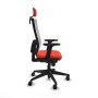 Office Chair with Headrest Piqueras y Crespo 2D066N2 Dark Orange