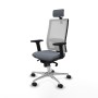 Office Chair with Headrest Piqueras y Crespo 2D086N2 Grey