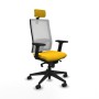Chaise de Bureau avec Appui-tête Piqueras y Crespo 2D066N2 Jaune