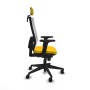 Office Chair with Headrest Piqueras y Crespo 2D066N2 Yellow