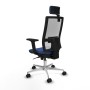 Chaise de Bureau avec Appui-tête Piqueras y Crespo 2D086N2 Blue marine