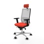 Office Chair with Headrest Piqueras y Crespo 2D086N2 Dark Orange