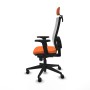 Office Chair with Headrest Piqueras y Crespo 2D066N2 Orange