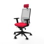 Chaise de Bureau avec Appui-tête Piqueras y Crespo 2D066N2 Rouge