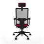 Chaise de Bureau avec Appui-tête Piqueras y Crespo 2D066N2 Rouge
