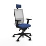 Office Chair with Headrest Piqueras y Crespo 2D066N2 Navy Blue