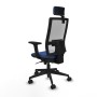 Office Chair with Headrest Piqueras y Crespo 2D066N2 Navy Blue