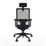 Office Chair with Headrest Piqueras y Crespo 2D066N2 Navy Blue