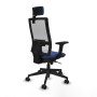 Office Chair with Headrest Piqueras y Crespo 2D066N2 Navy Blue