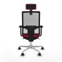 Office Chair with Headrest Piqueras y Crespo 2D086N2 Red