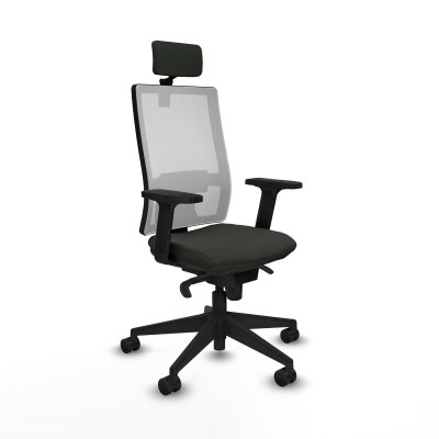 Office Chair with Headrest Piqueras y Crespo 2D066N2 Black