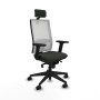 Office Chair with Headrest Piqueras y Crespo 2D066N2 Black