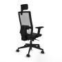Office Chair with Headrest Piqueras y Crespo 2D066N2 Black