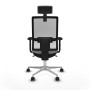 Office Chair with Headrest Piqueras y Crespo 2D086N2 Light grey