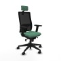 Chaise de Bureau avec Appui-tête Piqueras y Crespo 2D066N2 Vert émeraude