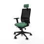 Chaise de Bureau avec Appui-tête Piqueras y Crespo 2D066N2 Vert émeraude