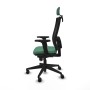 Chaise de Bureau avec Appui-tête Piqueras y Crespo 2D066N2 Vert émeraude