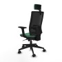 Chaise de Bureau avec Appui-tête Piqueras y Crespo 2D066N2 Vert émeraude