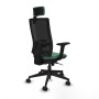 Chaise de Bureau avec Appui-tête Piqueras y Crespo 2D066N2 Vert émeraude