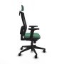 Chaise de Bureau avec Appui-tête Piqueras y Crespo 2D066N2 Vert émeraude