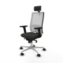Chaise de Bureau avec Appui-tête Piqueras y Crespo 2D086N2 Noir