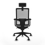 Office Chair with Headrest Piqueras y Crespo 2D066N2 Light grey