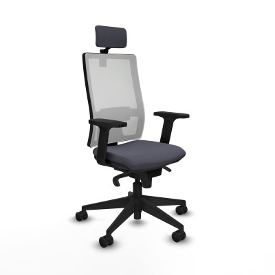 Office Chair with Headrest Piqueras y Crespo 2D066N2 Dark grey