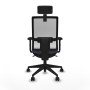 Office Chair with Headrest Piqueras y Crespo 2D066N2 Dark grey