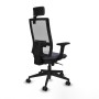 Office Chair with Headrest Piqueras y Crespo 2D066N2 Dark grey