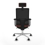 Chaise de Bureau avec Appui-tête Piqueras y Crespo 2D086N2 Marron Noir